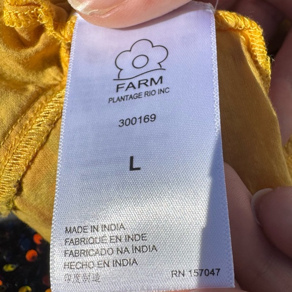 SOLD ELSEWHERE Farm Rio tropical plant/jungle themed 3 layer mini skirt/ L - Picture 12 of 14